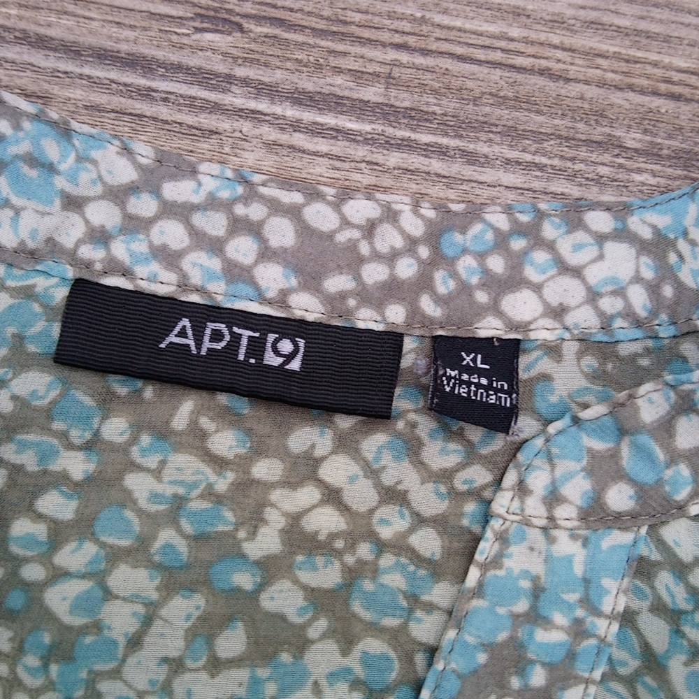 Patterned Lightweight Sheer Blouse Top - image 6